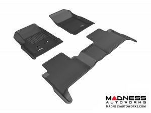 Chevrolet Colorado Crew Cab Floor Mats (Set of 3) - Black by 3D MAXpider (2015-2016)